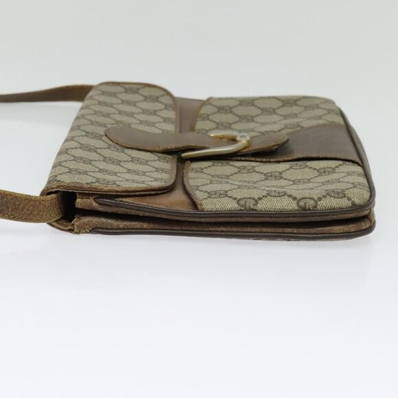 GUCCI GG Supreme Shoulder Bag PVC Beige Gold Auth - Picture 5 of 16